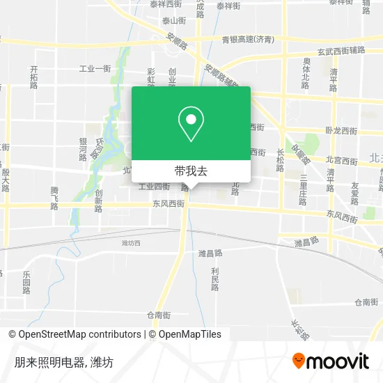 朋来照明电器地图