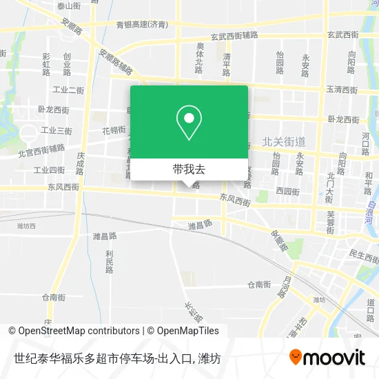 世纪泰华福乐多超市停车场-出入口地图