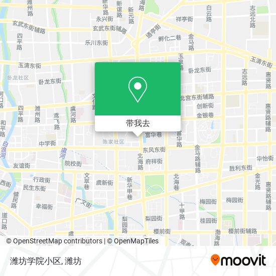 潍坊学院小区地图