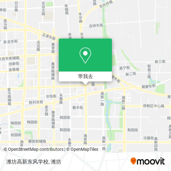 潍坊高新东风学校地图