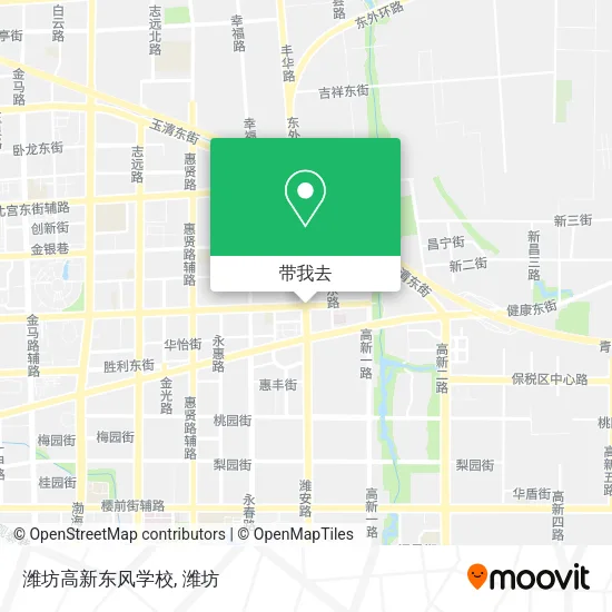 潍坊高新东风学校地图