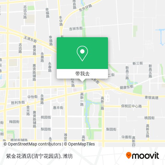 紫金花酒店(清宁花园店)地图