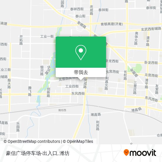 豪信广场停车场-出入口地图