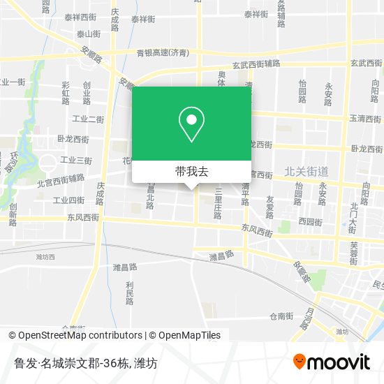 鲁发·名城崇文郡-36栋地图
