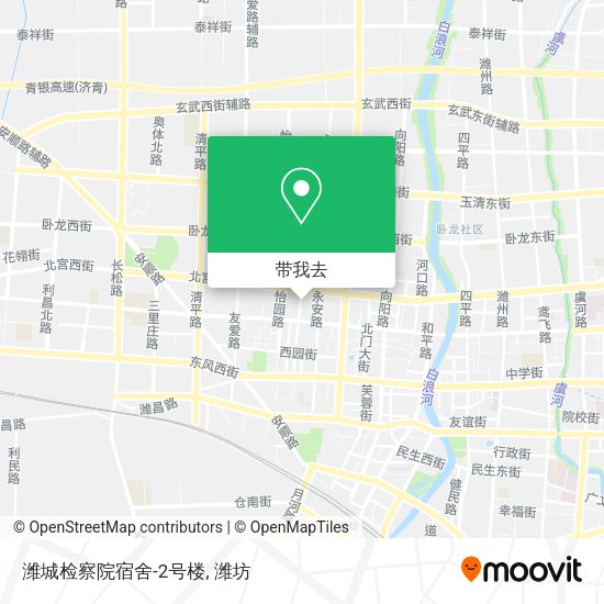 潍城检察院宿舍-2号楼地图