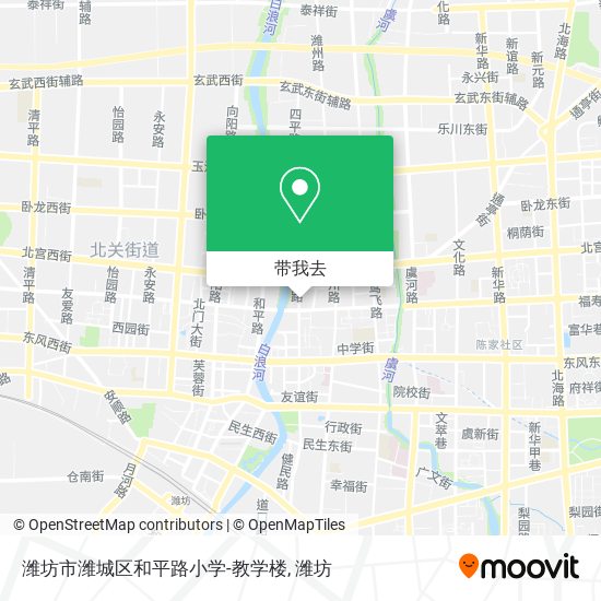 潍坊市潍城区和平路小学-教学楼地图
