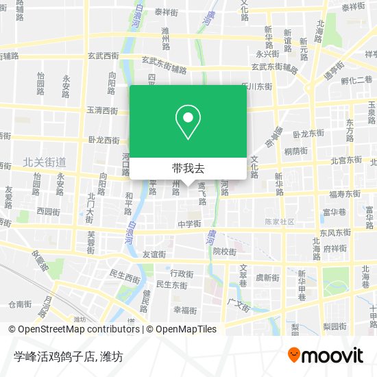 学峰活鸡鸽子店地图