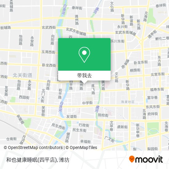和也健康睡眠(四平店)地图