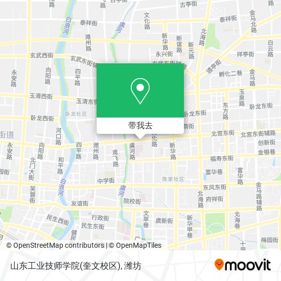 山东工业技师学院(奎文校区)地图