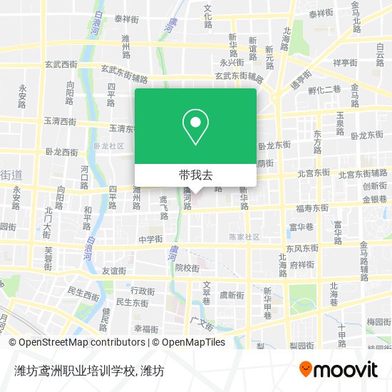 潍坊鸢洲职业培训学校地图