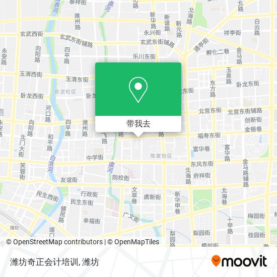 潍坊奇正会计培训地图