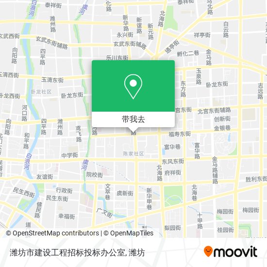 潍坊市建设工程招标投标办公室地图
