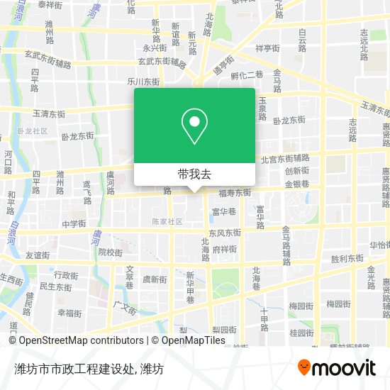 潍坊市市政工程建设处地图