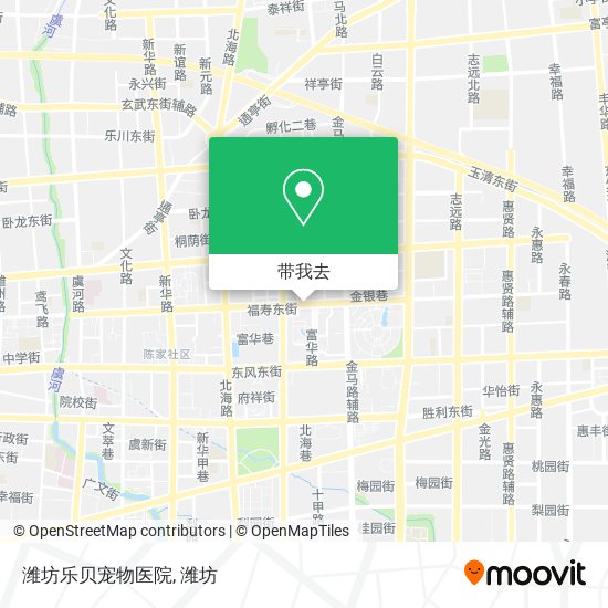 潍坊乐贝宠物医院地图