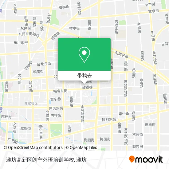 潍坊高新区朗宁外语培训学校地图