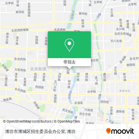 潍坊市潍城区招生委员会办公室地图