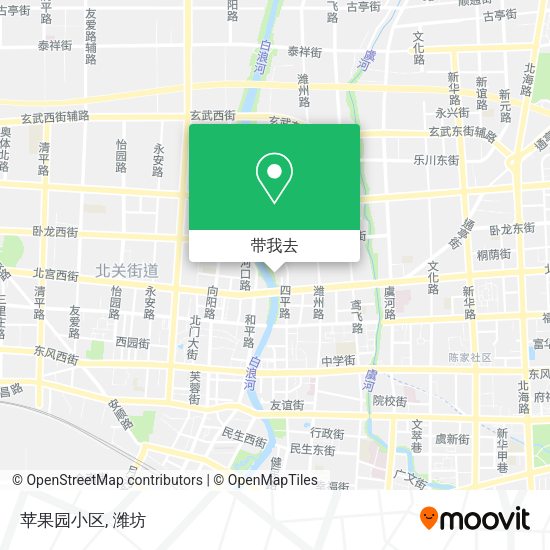 苹果园小区地图