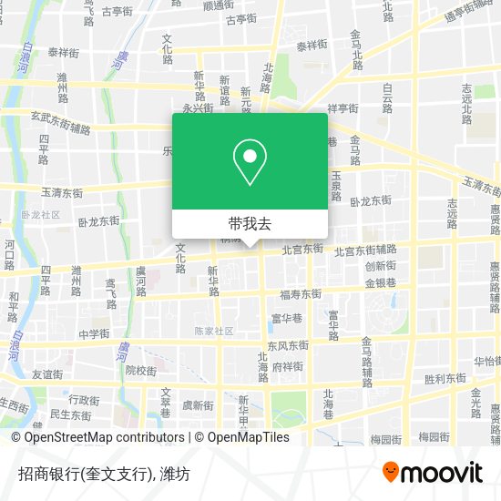 招商银行(奎文支行)地图