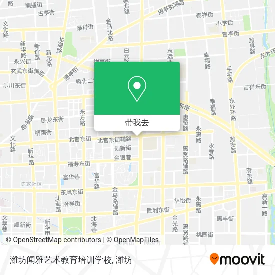 潍坊闻雅艺术教育培训学校地图