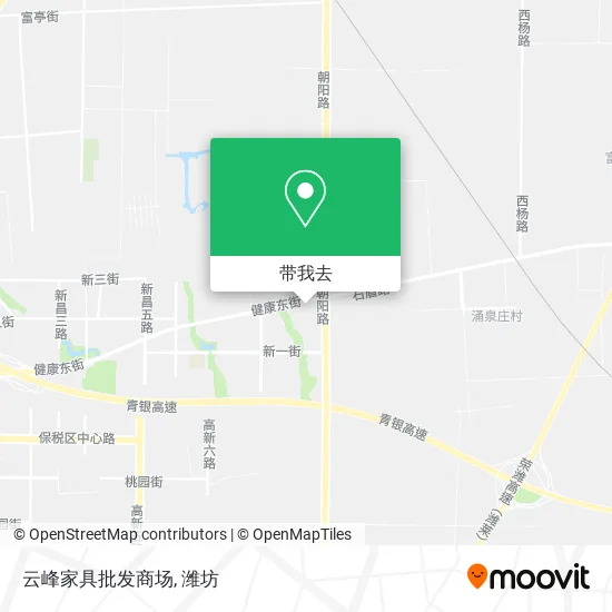 云峰家具批发商场地图