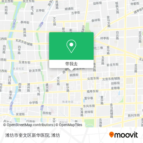 潍坊市奎文区新华医院地图