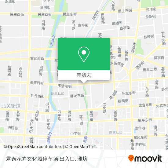 君泰花卉文化城停车场-出入口地图