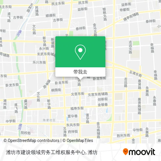 潍坊市建设领域劳务工维权服务中心地图