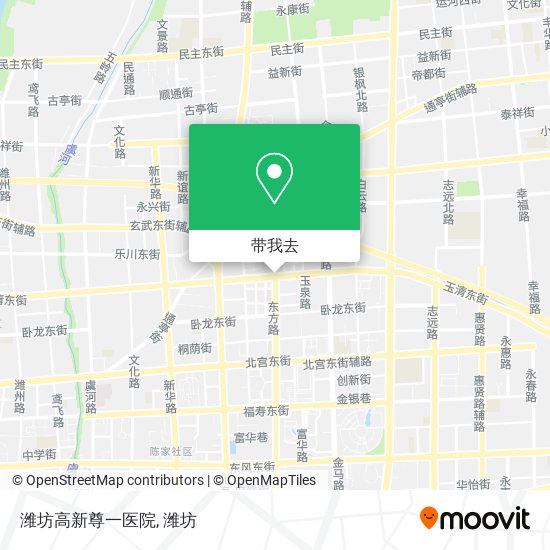 潍坊高新尊一医院地图