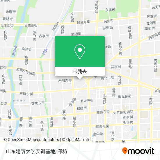 山东建筑大学实训基地地图