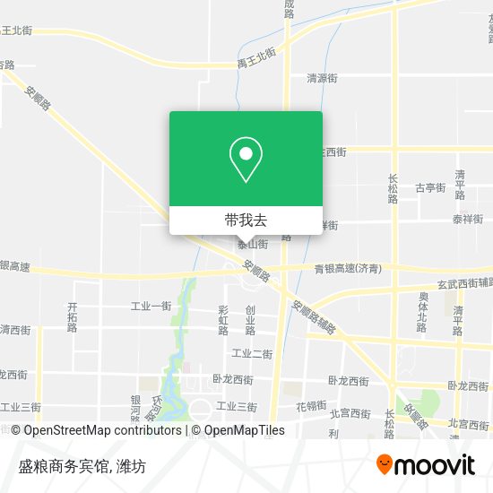 盛粮商务宾馆地图