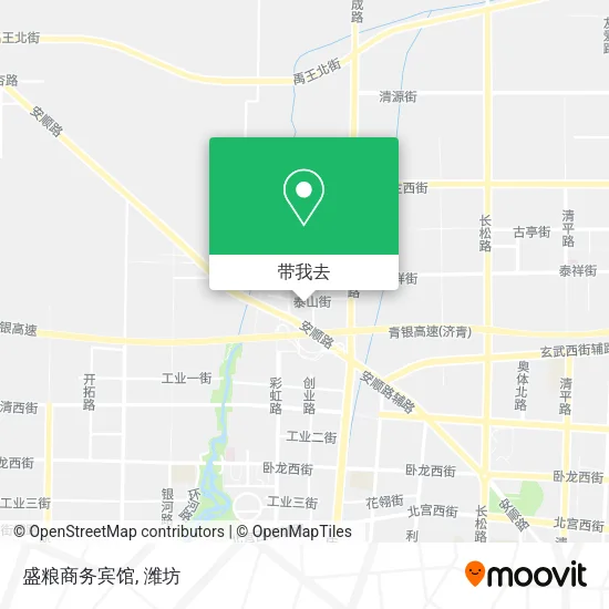 盛粮商务宾馆地图