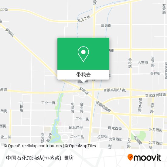 中国石化加油站(恒盛路)地图