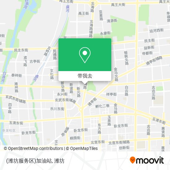 (潍坊服务区)加油站地图