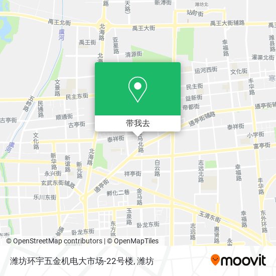 潍坊环宇五金机电大市场-22号楼地图