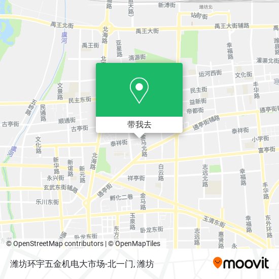 潍坊环宇五金机电大市场-北一门地图