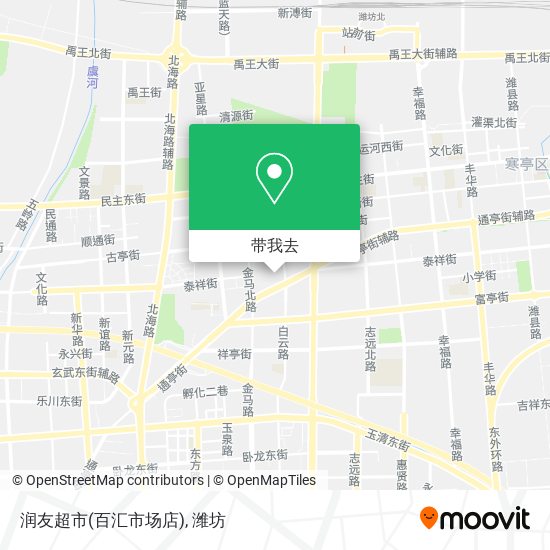 润友超市(百汇市场店)地图