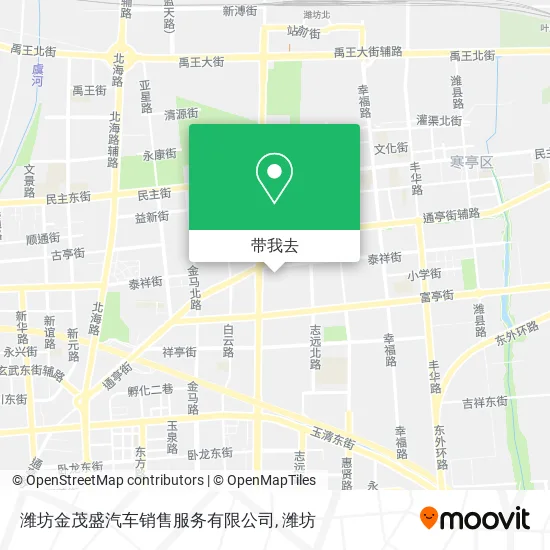 潍坊金茂盛汽车销售服务有限公司地图