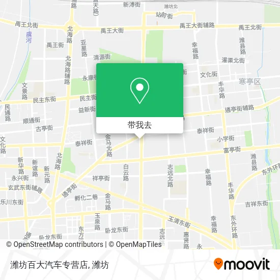 潍坊百大汽车专营店地图