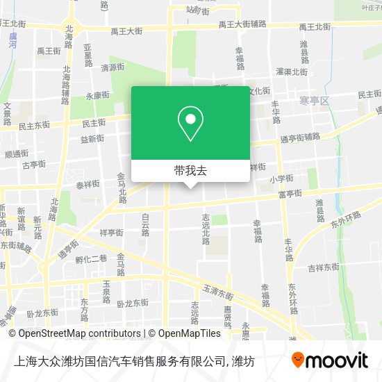 上海大众潍坊国信汽车销售服务有限公司地图