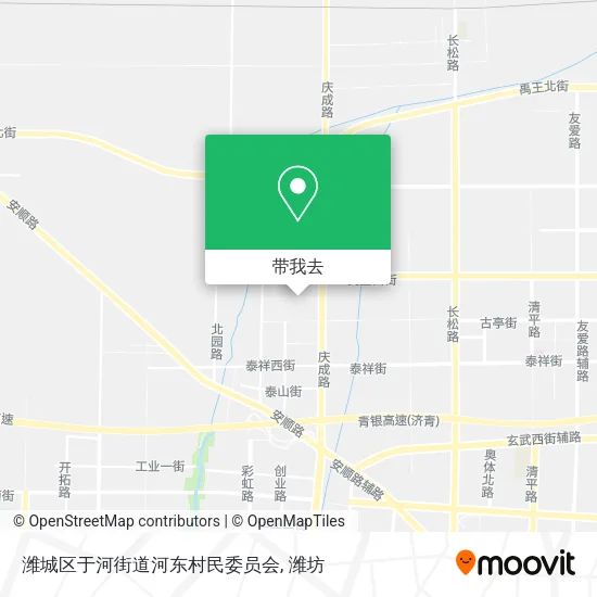 潍城区于河街道河东村民委员会地图