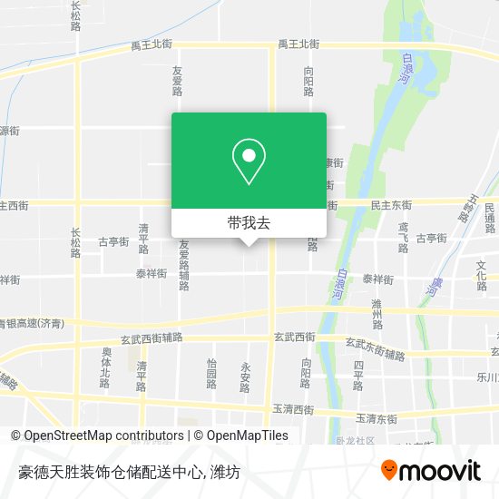 豪德天胜装饰仓储配送中心地图