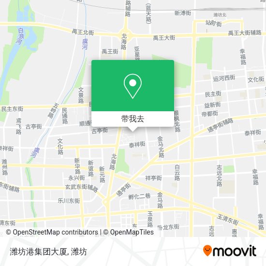 潍坊港集团大厦地图