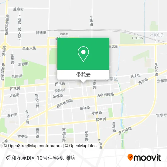 舜和花苑D区-10号住宅楼地图