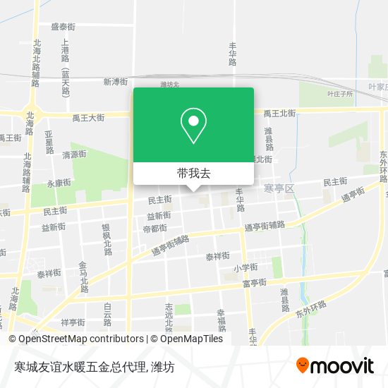 寒城友谊水暖五金总代理地图