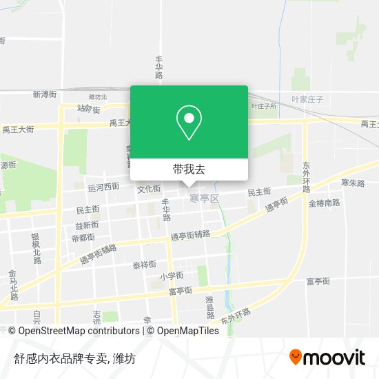 舒感内衣品牌专卖地图
