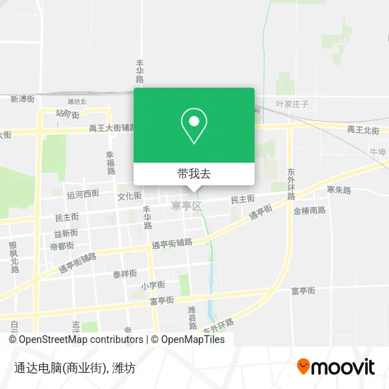 通达电脑(商业街)地图