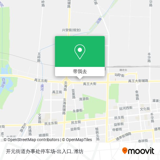 开元街道办事处停车场-出入口地图