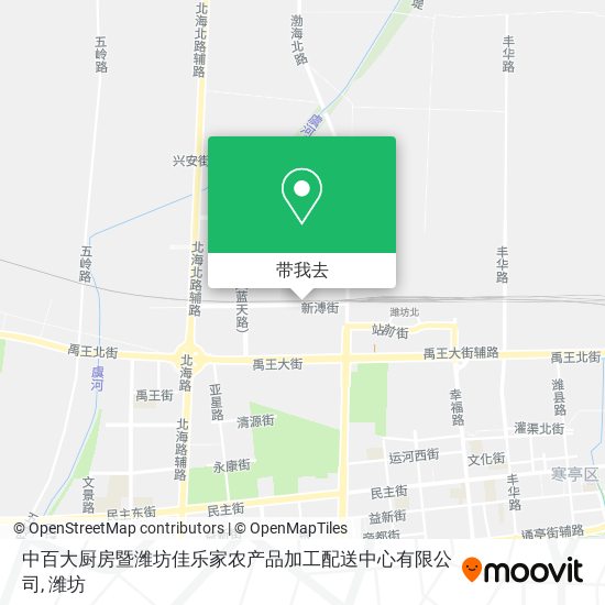 中百大厨房暨潍坊佳乐家农产品加工配送中心有限公司地图