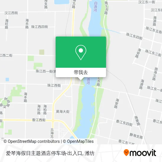 爱琴海假日主题酒店停车场-出入口地图