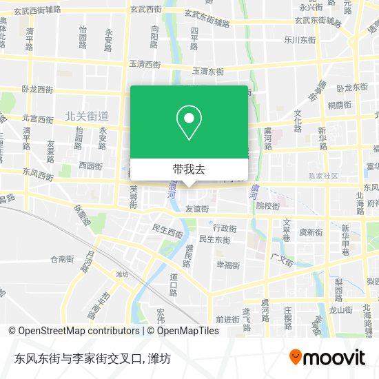 东风东街与李家街交叉口地图